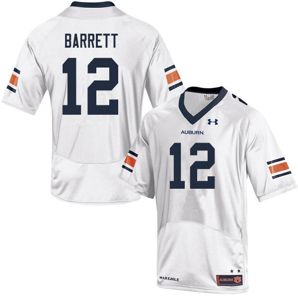 Men's Auburn Tigers #12 Devan Barrett White 2019 College Stitched Football Jersey